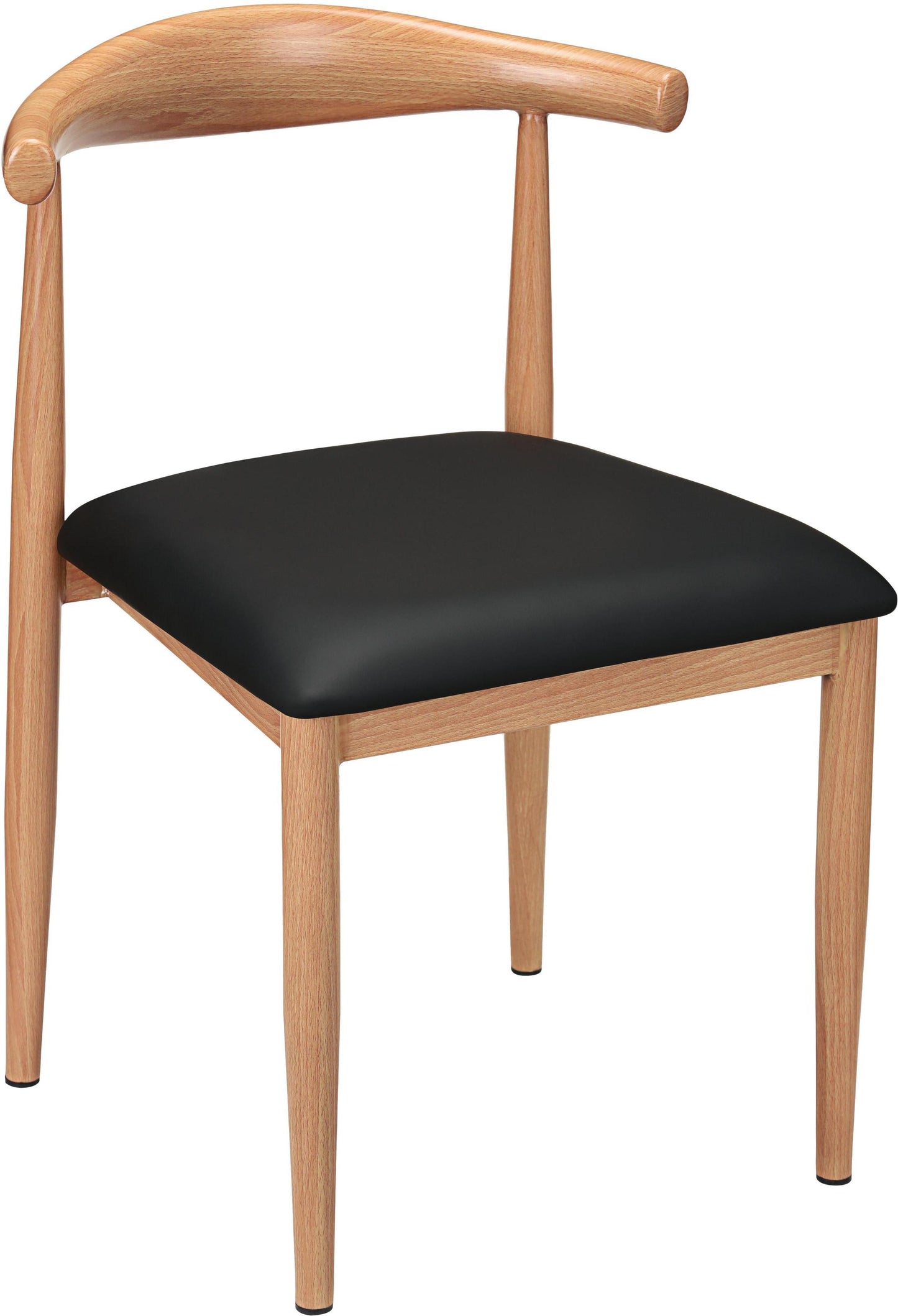 Nara Wood Grain Elbow Metal Chair in Natural Finish19b9fc988726da6aea