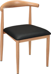 Nara Wood Grain Elbow Metal Chair in Natural Finish19b9fc988726da6aea