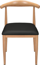 Nara Wood Grain Elbow Metal Chair in Natural Finish19b9fc988723b1b2bb