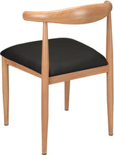 Nara Wood Grain Elbow Metal Chair in Natural Finish19b9fc988723a41556