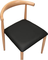 Nara Wood Grain Elbow Metal Chair in Natural Finish19b9fc98872c2d7d0