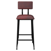 Massello Industrial Bar Stool with Padded Back19b9e94fb383f9d3a4