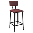 Massello Industrial Bar Stool with Padded Back19b9e94fb389a1ff0