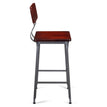 Massello Dark Grey Industrial Style Metal Bar Stool19b7fe996c5f4b766