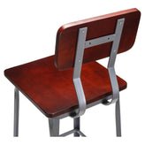 Massello Dark Grey Industrial Style Metal Bar Stool19b7fe996c572ba861