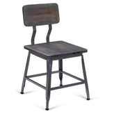 Massello Dark Grey Industrial Style Metal Chair19b7fe43aaa364f840