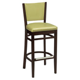 2437USB Wood Upholstered Bar Stool