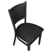 Black Vinyl Upholstered Back Metal Restaurant Chair19b8fb5c94866ae41