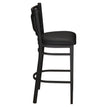 Black Vinyl Upholstered Back Metal Bar Stool19b8fb223774032afd