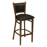 Metal Padded Bar Stool with Premium Wood Look Finish19c43ff666e68f9a33