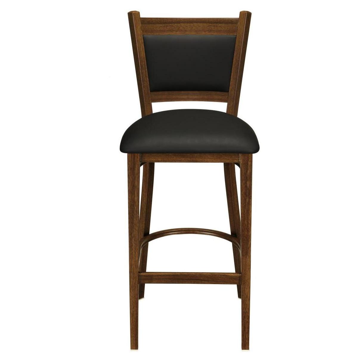 Metal Padded Bar Stool with Premium Wood Look Finish19c43ff666e537edf8
