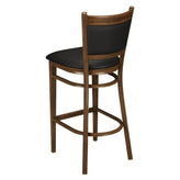Metal Padded Bar Stool with Premium Wood Look Finish19c43ff666ea91c7e