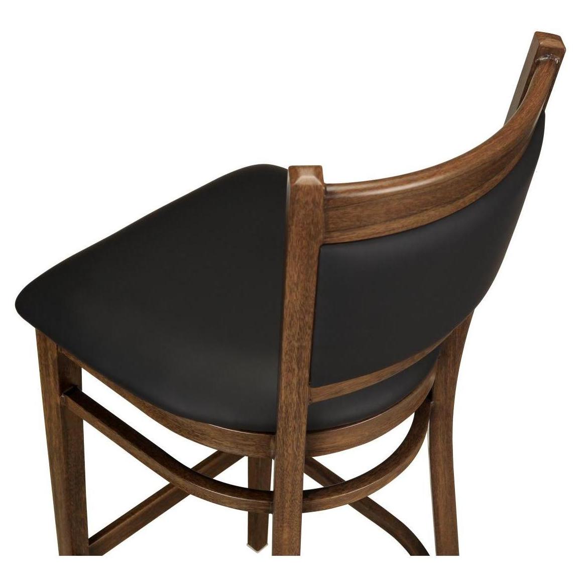 Metal Padded Bar Stool with Premium Wood Look Finish19c43ff666e5349837