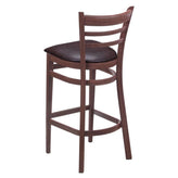Premium Ladder Back Metal Bar Stool with Wood Look19c440815d322aa770