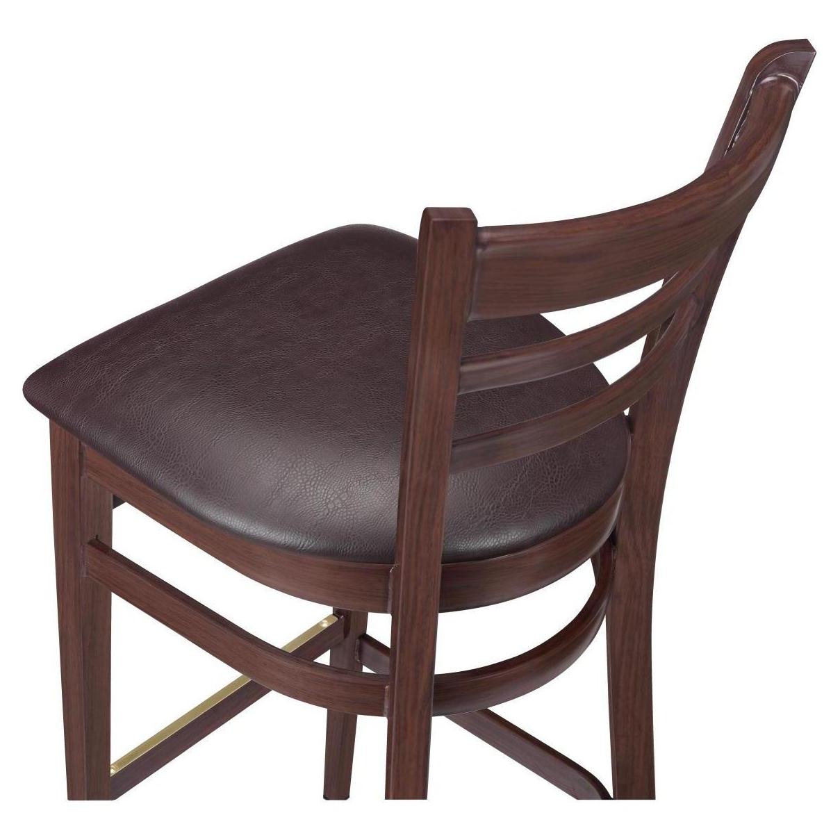 Premium Ladder Back Metal Bar Stool with Wood Look19c440815d334e04aa