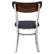 Curvy Chair in Clear Coat with Wood Back19b98a579a94796f1b