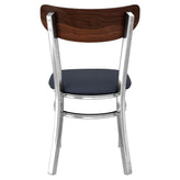 Curvy Chair in Clear Coat with Wood Back19b98a579a94796f1b