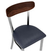Curvy Chair in Clear Coat with Wood Back19b98a579a9329dc3a
