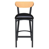 Curvy Metal Bar Stool with Wood Back19a5563d1b04253070