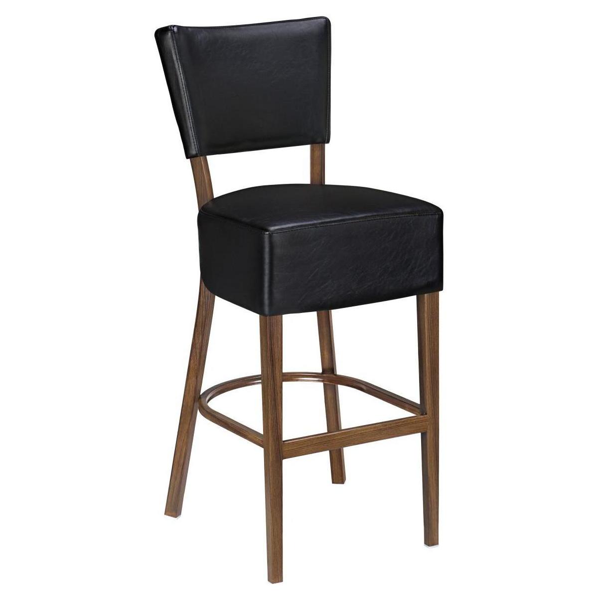 Lumme Padded Back Metal Bar Stool19c440a36b463435ba