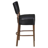 Lumme Padded Back Metal Bar Stool19c440a36b4198129