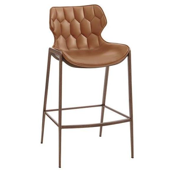 Tremont Modern Upholstered Metal Bar Stool