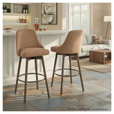 Marcel Upholstered 30" Fixed-Height Barstool - Set of 2
