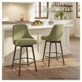 Marcel Upholstered 26" Fixed-Height Counter Stool - Set of 2