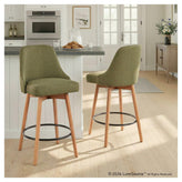 Marcel Upholstered 26" Fixed-Height Counter Stool - Set of 2