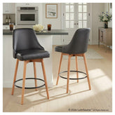 Marcel Upholstered 26" Fixed-Height Counter Stool - Set of 2