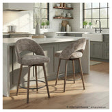 Renee Upholstered 26" Fixed-Height Counter Stool - Set of 2
