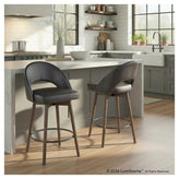Renee Upholstered 26" Fixed-Height Counter Stool - Set of 2