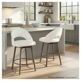 Renee Upholstered 26" Fixed-Height Counter Stool - Set of 2