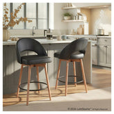 Renee Upholstered 26" Fixed-Height Counter Stool - Set of 2
