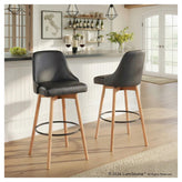 Marcel Upholstered 30" Fixed-Height Barstool - Set of 2