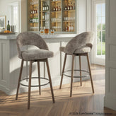 Renee Upholstered 30" Fixed-Height Barstool - Set of 2