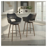 Mustang 30" Fixed-Height Barstool - Set of 2