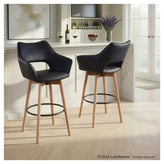 Mustang 30" Fixed-Height Barstool - Set of 2