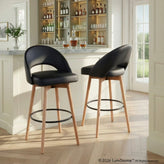 Renee Upholstered 30" Fixed-Height Barstool - Set of 2