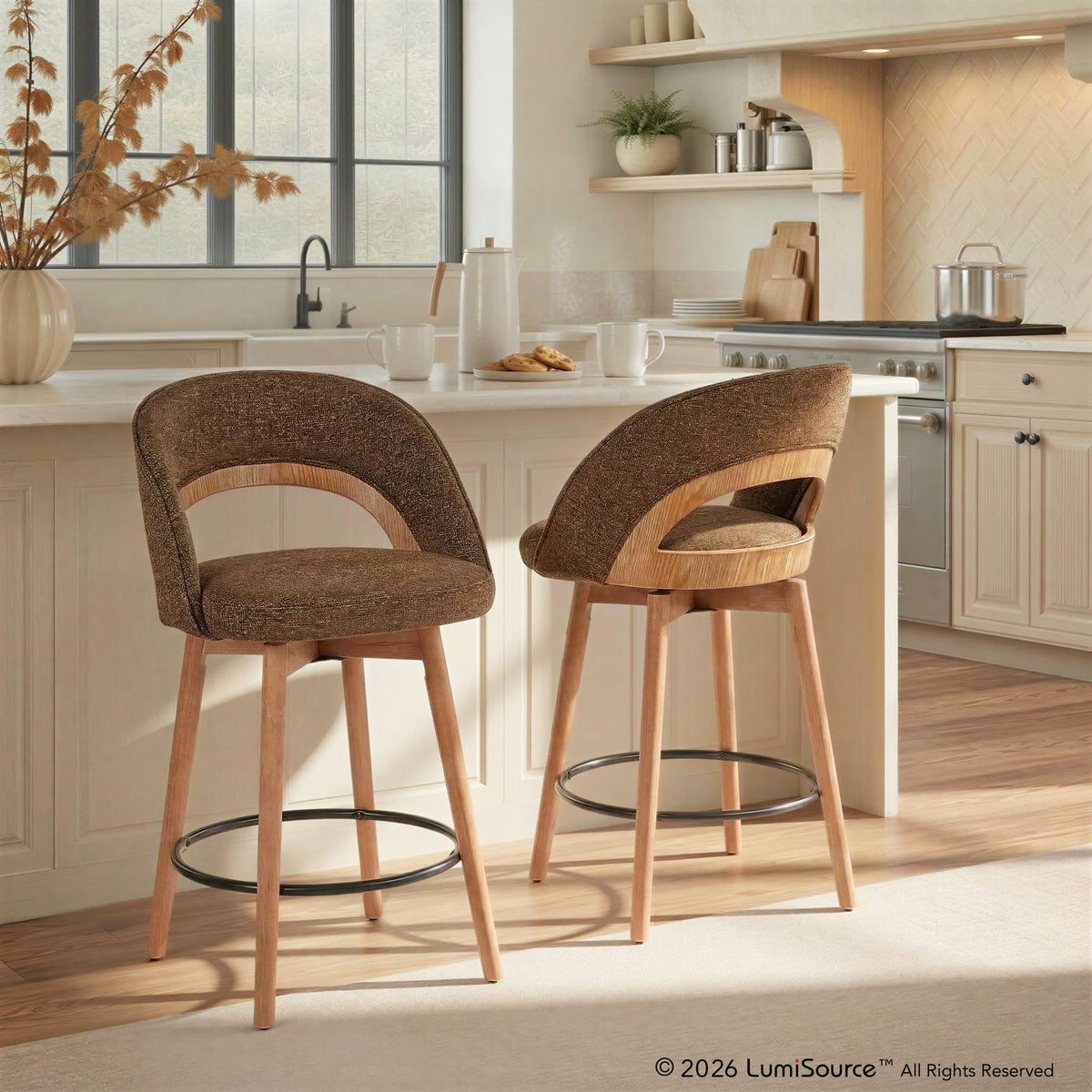 Reno 26" Fixed-Height Counter Stool - Set of 2