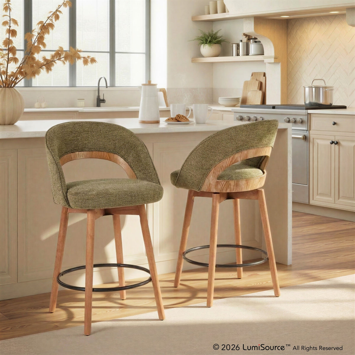 Reno 26" Fixed-Height Counter Stool - Set of 2
