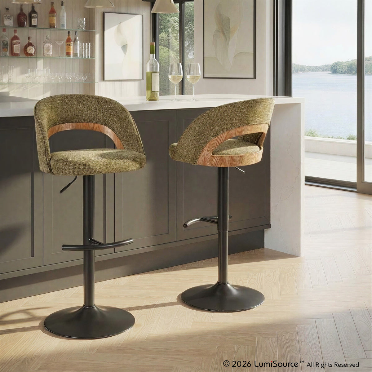 Reno Adjustable Barstool - Set of 2