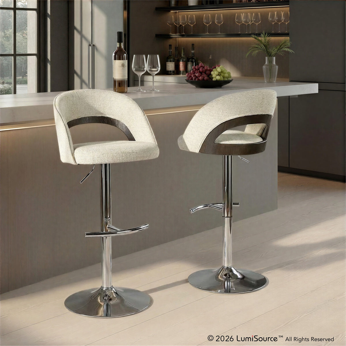 Reno Adjustable Barstool - Set of 2