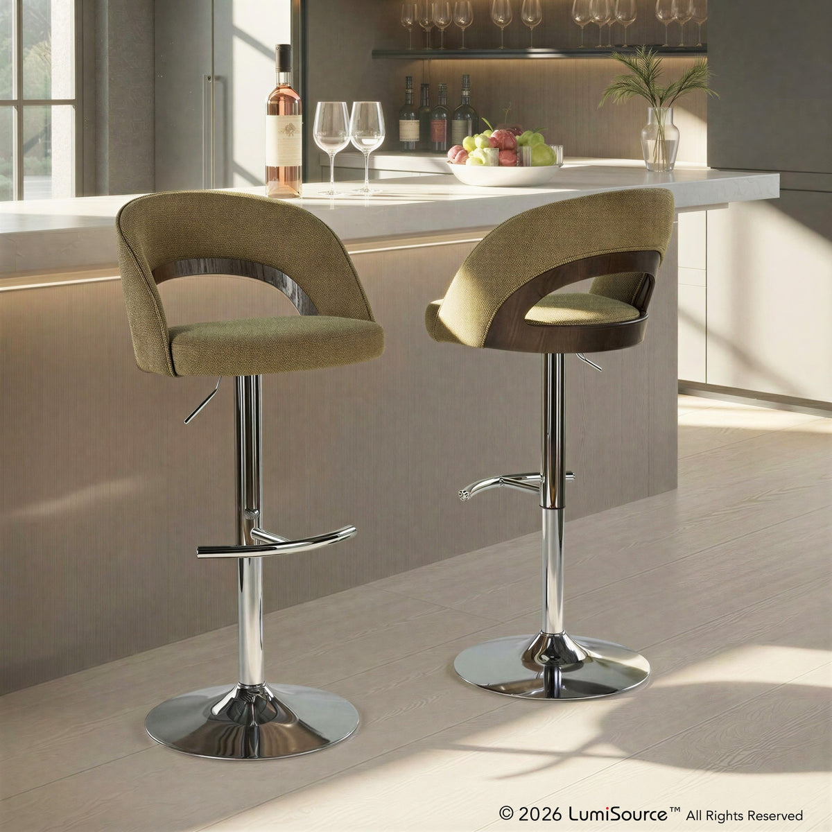 Reno Adjustable Barstool - Set of 2