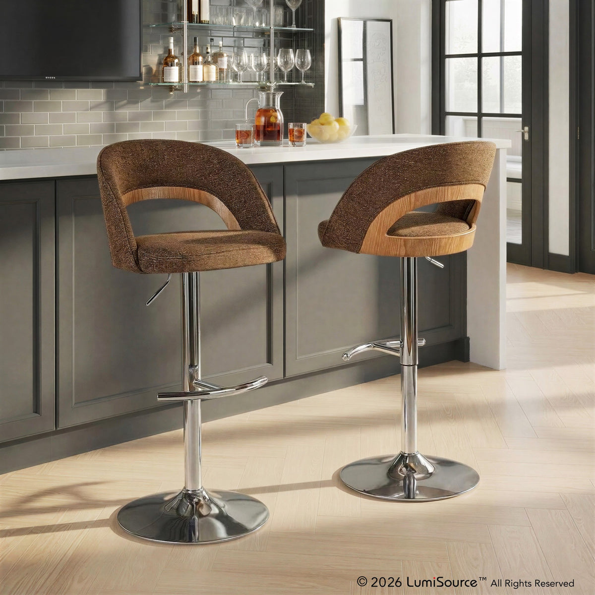 Reno Adjustable Barstool - Set of 2