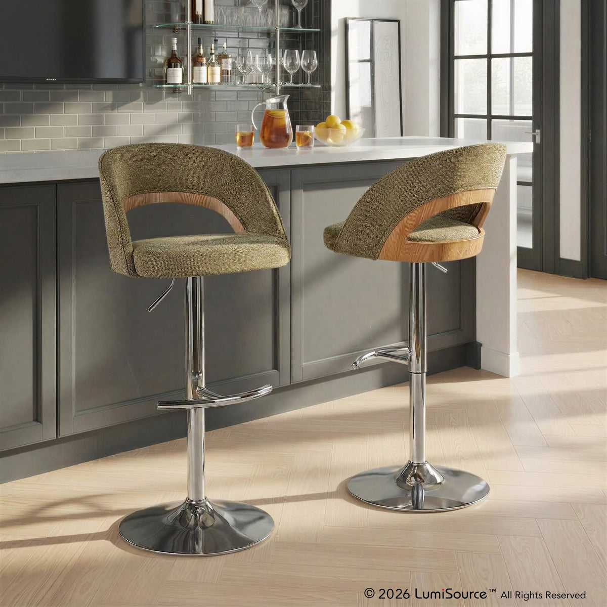 Reno Adjustable Barstool - Set of 2