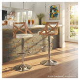 Charlotte Adjustable Barstool - Set of 2