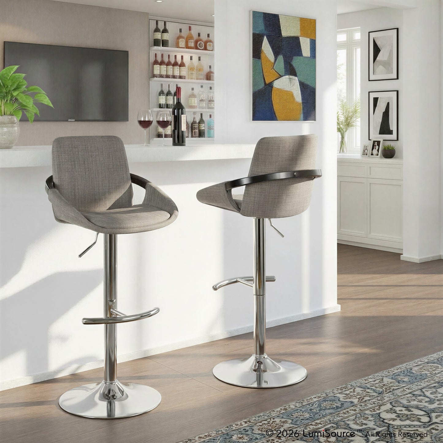 Cosmo Adjustable Barstool - Set of 2