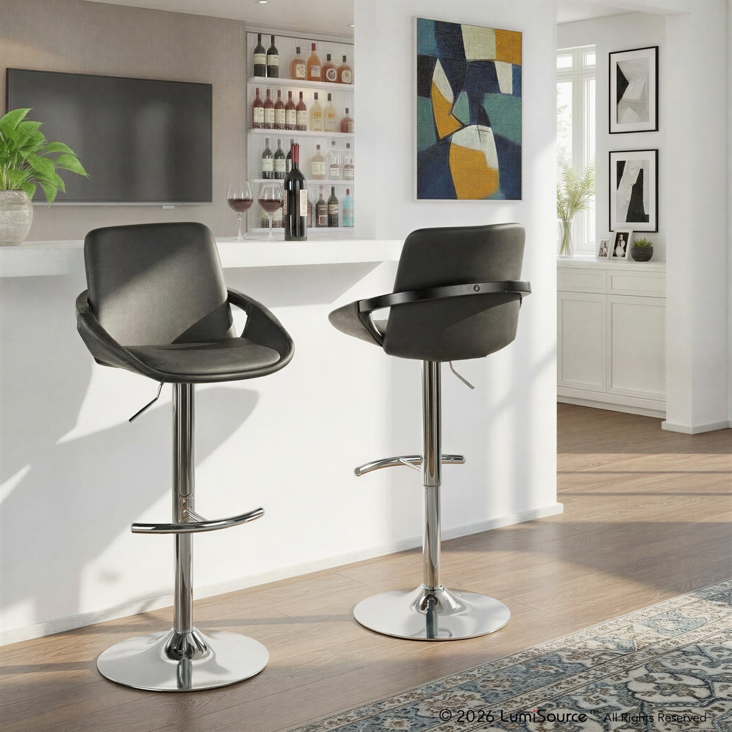 Cosmo Adjustable Barstool - Set of 2