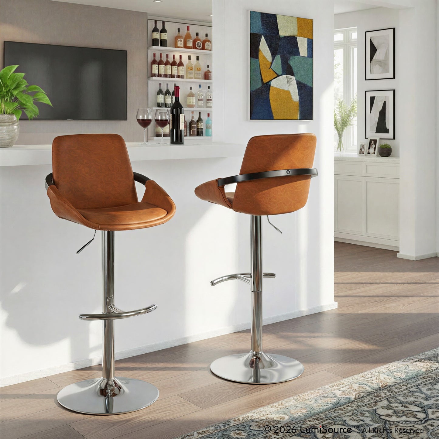 Cosmo Adjustable Barstool - Set of 2